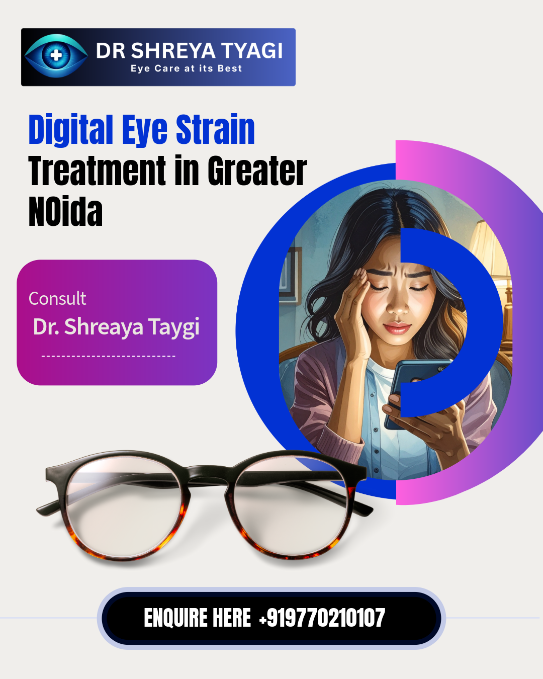 Digital Eye Strain Noida | Eye Specialist Greater Noida | Dr Shreya Tyagi